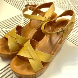 Kork Ease leather high heel sandal